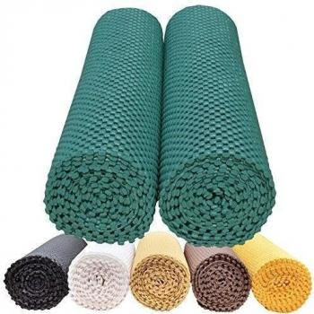 DIY Doctor - 2 rollos de alfombra antideslizante, 11.600 cm2 en total, 400 gm2 de grosor, multiuso, como base para cajones o armarios, verde
