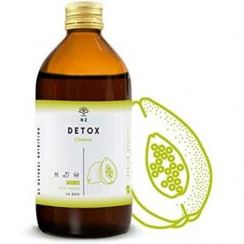 DETOX. Potente Fórmula Natural. Té Verde, Diente de León, Guaraná, Papaya. 10 Plantas Naturales de Rápida Absorción y Eficiencia. Activación y Equilibrio. 500ml. VEGANO. CE. N2 Natural Nutrition
