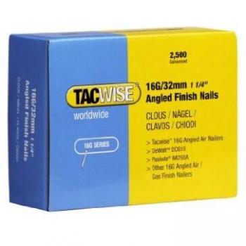 Tacwise 0769 Clavos Inclinados 16G/32mm, Metalizado, 16 G / 32 mm