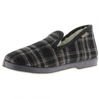 Zapatillas cerradas de cuadros para hombre Victoria Wamba Borreguito 200301 Gris (41)