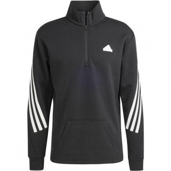 Adidas Future Icons 3 Stripes Half Zip Sweatshirt for Men - Black