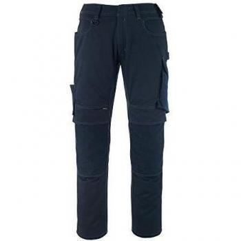 Mascot 12179203-01011-90C60 Erfurt 90C60-Pantalones de Trabajo, negro/azul, 82C60