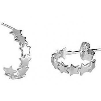 VIDAL & VIDAL Pendientes Aro Estrellas Plata 1ª Ley 925