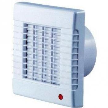 Ventilador de Pared y Techo SIKU 100 AZL con Rodamientos de Bolas y Persiana, 98 m³/h, Diámetro 10 cm