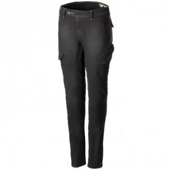 Alpinestars Pantalones de Moto Mujer Caliber W Slim Fit Tech - Pantalones textiles de motocicleta para damas, color negro, talla 27