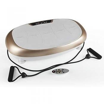 VITALmaxx Trainer a vibrazione con 99 livelli di vibrazione e 10 programmi e Display LCD | Allenamento per Tutto il Corpo a casa, comprese le Bande di espansione