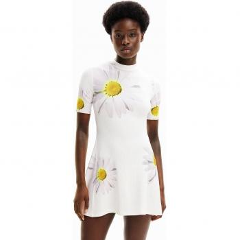 Desigual - Vestido corto margaritas M. Christian Lacroix