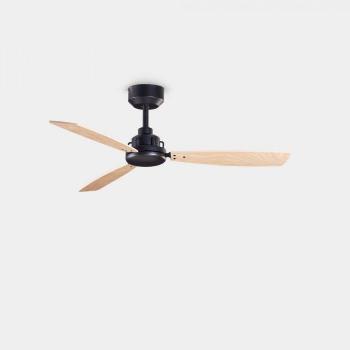 Ventilador de techo FORLIGHT Xaloc ø1000mm Negro Madera clara