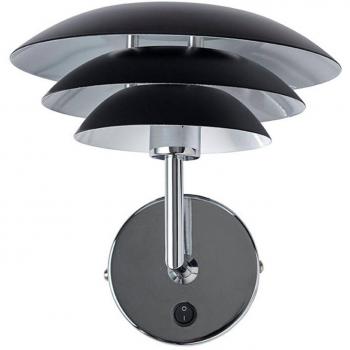 Aplique de metal negro Dyberg Larsen DL20 20cm