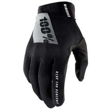 Guantes de bicicleta 100% Ridefit - Negros (L)
