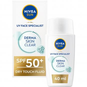 Nivea SUN Derma Skin Clear Facial Sunscreen for Skin with Imperfections SPF 50+ 40 ml
