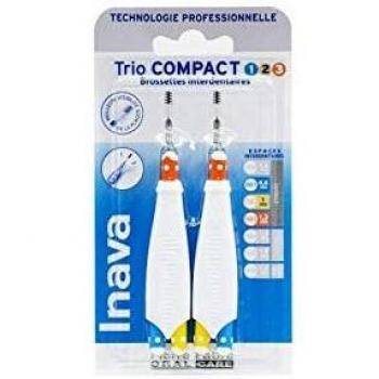 Inava Trio Compact Brosses 1/2/3 Emballage de 6