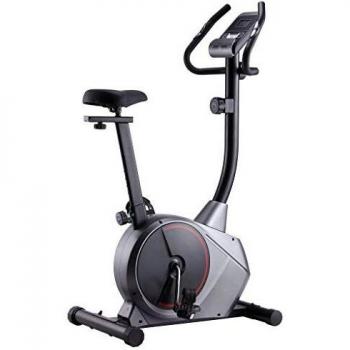 vidaXL Bicicleta Estática Magnética Pulsómetro Pantalla LCD 8 Niveles Sillín Ajustable Bici Ejercicio Sensor Pulso Calorías Velocidad Distancia Tiempo