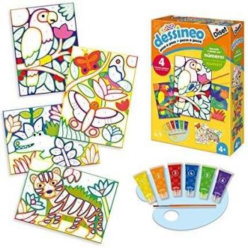 Diset- Pintar por Números Selva, Multicolor