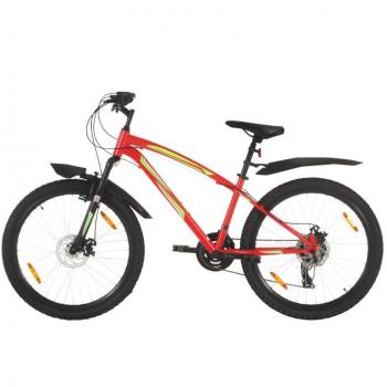 Bicicleta de montaña 21 velocidades rueda 26 pulgadas 42cm rojo