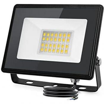 Foco LED Exterior 20W 1800 Lúmenes Impermeable IP65 Blanco Natural 4000K para Jardín y Patio