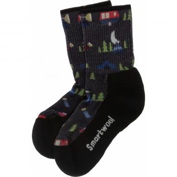 Smartwool Calcetines unisex para niños con estampado de noches de verano, Unisex niños, Calcetín, SW0011890521. S, Gris medio, S