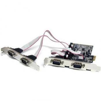 StarTech.com PEX4S553 4-Port Native PCI Express RS232 Serial Adapter Card with 16550 UART
