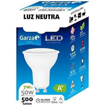 LED BOMBILLA GU10 7W 110º 500LM 40K CAJA