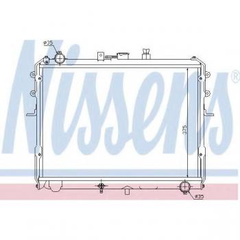 Radiador de refrigeración del motor NISSENS 67358