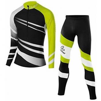 Löffler XC - Traje de esquí, Color Negro y Verde, 48
