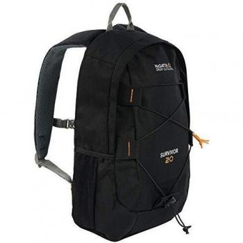 Regatta Survivor III - Mochila de senderismo acolchada para hombre, Hombre, Mochila, EU140 800000, negro, 25 Litros