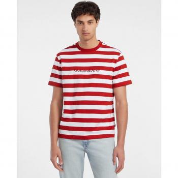 Camiseta de rayas con logotipo Guess Jeans, manga corta