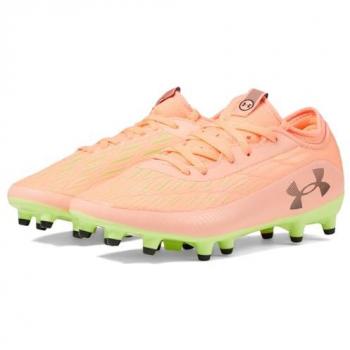 Botas de fútbol para niños Under Armour Magnetico Select 4 FG Naranja/Negro