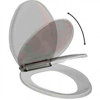 vidaXL Tapa de Váter de Cierre Suave y Desenganche Rápido Blanca Baño Inodoro Estándar Accesorios Fontanería Ideal Hogar Restaurante Hotel Comercio