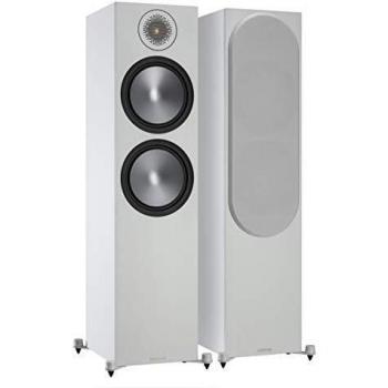 Altavoces de Suelo Monitor Audio Bronze 500 (6G) Blancos - Pareja Bass Reflex 2.5 Vías
