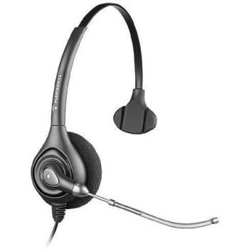 Plantronics SupraPlus HW351/A Wideband Monoaural Diadema Plata Auricular con micrófono - Auriculares con micrófono