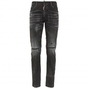 Dsquared2 Men's Cool Guy Slim-Fit Denim Jeans in Black, Size 50 (L) | S74LB1562D30009900
