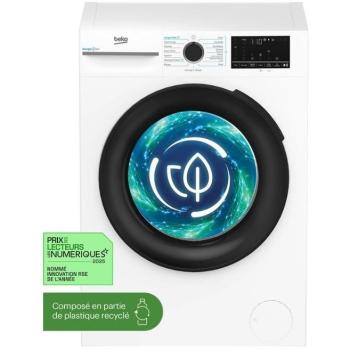 Lavadora Hublot Beko 10 Kg, 1200 RPM, Inducción, 60 cm - BM3WFU410211B