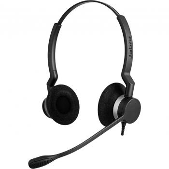 Jabra BIZ 2300 MS QD Duo - Wired Headset with Quick Disconnect and Wideband Audio