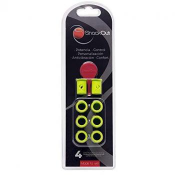 Antivibrador de pádel ShockOut amarillo - Reduce vibraciones en tu pala, sistema antivibratorio para raquetas de pádel