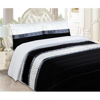 Colcha Bouti Jacquard Moderna 240x260cm con Fundas Almohadas Cremallera para Verano y Entretiempo