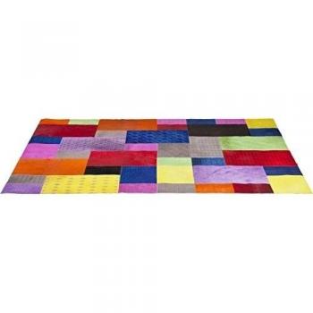 Kare Design País cuadrado Alfombra, tela, marrón, 33 cm