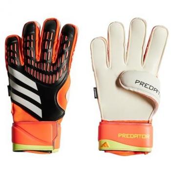 Adidas Guantes de Portero Predator Match Fingersave con tecnología Fingersave, diseño ergonómico, palma de látex para un mejor agarre en condiciones húmedas y secas, cierre ajustable en la muñeca para mayor comodidad y soporte