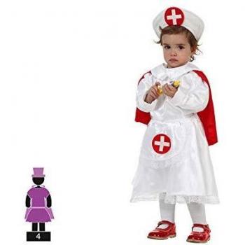 Atosa - Disfraz de enfermera para bebé niña, talla 1-2 años