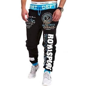 MT Styles - R-550 Royal - Pantalones deportivos - Negro/Azul - Talla S