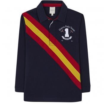 Gocco Polo Bandera España Niños, Azul