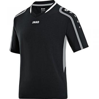 Jako Camiseta De Voleibol bloque, hombre, Volleyball Trikot Block, negro, gris y blanco, large