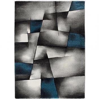 KadimaDesign Contemporánea habitación de diseño Alfombra de la Sala Malmo 21817 07 Blau 160 x230 cm