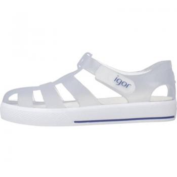 Chanclas de Niña IGOR S10171 BLANCO - Cangrejera de Agua para Niño Blanco (Tamaño 25)