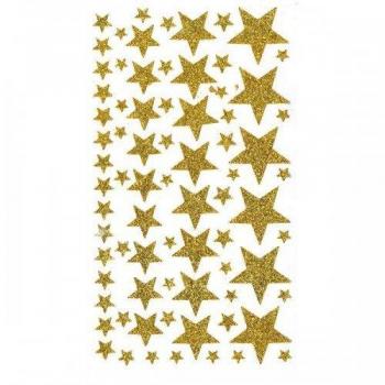 Pegatinas Glitter Estrellas Doradas - Artemio - Scrapbooking - 14 x 0,2 x 28 cm