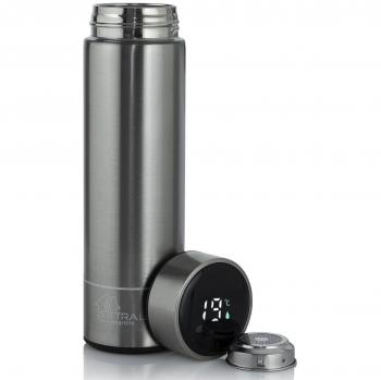 Taza de viaje Extralink MUG-SMART500 SILVER 500 ml Plata Acero inoxidable con pantalla LED