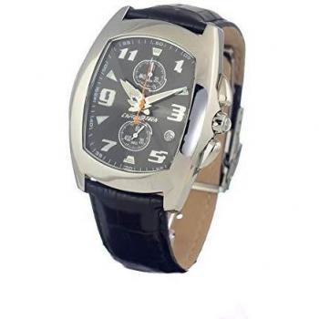 Chronotech Mens Analogue Quartz Watch with Leather Strap CT7468-02