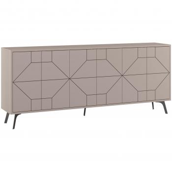 Aparador decorado Hanah Home con 6 puertas, L184 cm