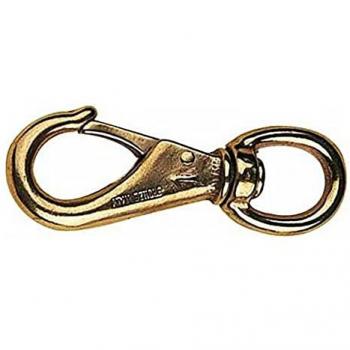 Mosquetón Giratorio de Latón con Ojo Swivel - Ecopack, 2 Piezas