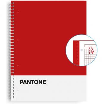 Cuaderno A4 80/90 Microperforado Pantone Red Escolofi Rojo.